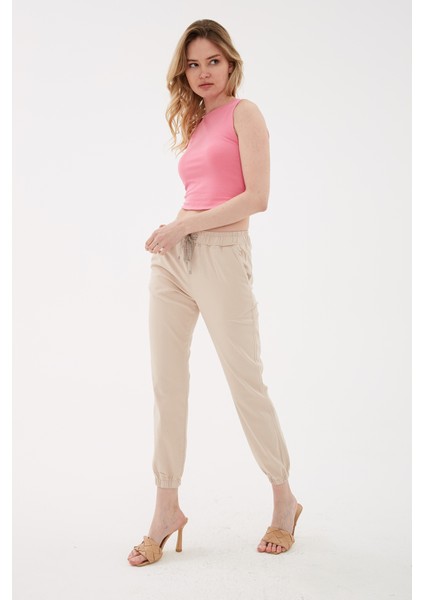 Pamuklu Regular Fit Jogger Spor Pantolon Pantolon 24Y0009K1
