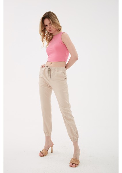 Pamuklu Regular Fit Jogger Spor Pantolon Pantolon 24Y0009K1