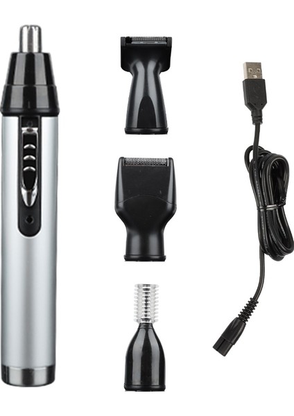 Şerit Tarzı Erkekler Için Elektrikli Burun ve Kulak Düzeltici USB Şarj Edilebilir Epilasyon Kaş Sakal Düzeltici Yüz Bakımı Yüksek Hıena (Yurt Dışından)