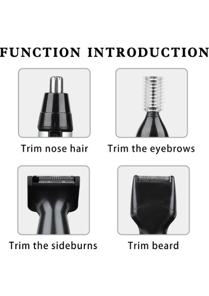 Şerit Tarzı Erkekler Için Elektrikli Burun ve Kulak Düzeltici USB Şarj Edilebilir Epilasyon Kaş Sakal Düzeltici Yüz Bakımı Yüksek Hıena (Yurt Dışından) fiyatları