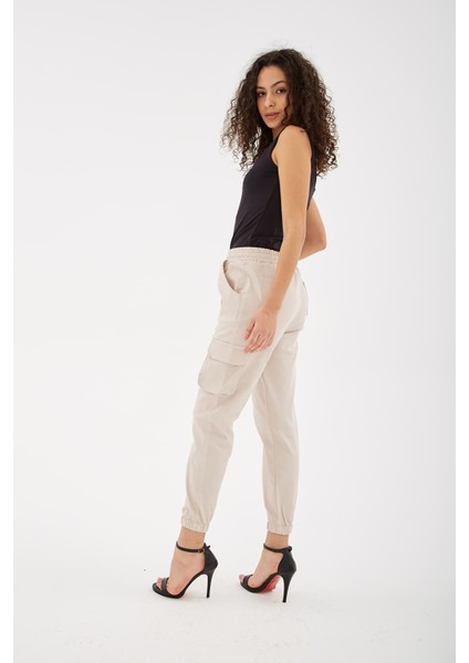 Pamuklu Regular Fit Jogger Kargo Pantolon Pantolon 24Y0129K1 fırsatları