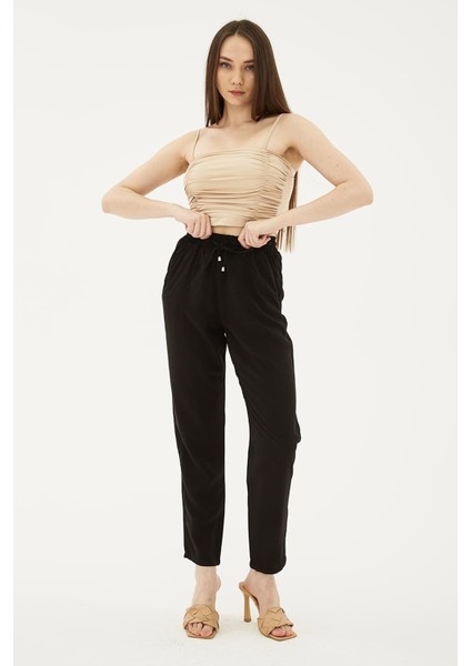 Tencel Relaxed Fit Pantolon Pantolon 24Y0477K1 fiyatları