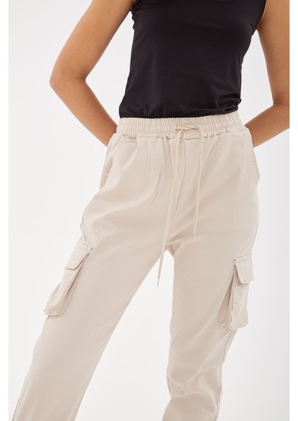 Pamuklu Regular Fit Jogger Kargo Pantolon Pantolon 24Y0129K1 indirimleri
