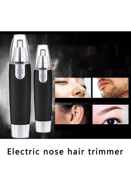 Siyah Stil Taşınabilir Mini Burun Saç Düzeltici Tıraş Makinesi Clipper Kulak Burun Sakal Kaş Düzeltici Kadın Erkek Epilasyon Ağrısız Güvenlik Jilet (Yurt Dışından) indirimleri