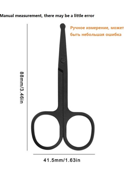 Siyah Stil Mini Paslanmaz Çelik Giyotin Erkekler Için Burun ve Kulak Düzeltici Kadın Kesme Saç Ors Yuvarlak Kafa Güzellik Taşınabilir Kesici Nextool (Yurt Dışından)