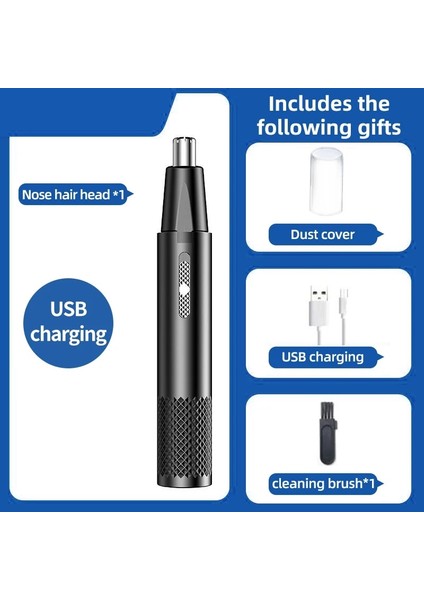 Sarı Stil Elektrikli Burun Saç Kesme Makinesi Şarj Edilebilir Çok Kinetik Tıraş Ikisi Bir Arada Unisex Tam Otomatik Yıkanabilir Tıraş Burun Düzeltici (Yurt Dışından)