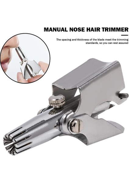Gümüş Tarzı Erkekler Için Burun Düzeltici Yeni Paslanmaz Çelik Manuel Düzeltici Jilet Tıraş Makinesi Yıkanabilir Burun Kulak Saç Düzeltici Profesyonel Ors (Yurt Dışından) fırsatları