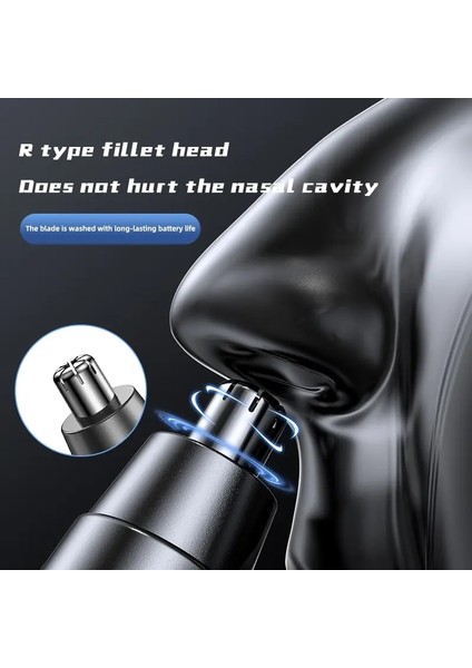 Siyah Stil Erkekler ve Kadınlar Için Siyah Elektrikli Burun Kılı Düzeltici Düşük Gürültü Yüksek Torklu Yüksek Hızlı Motor Yıkanabilir Burun Kılı ile Mevcuttur (Yurt Dışından) modelleri