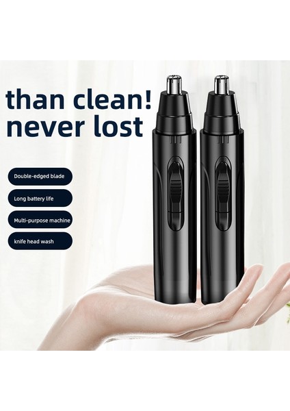 Siyah Stil Erkekler ve Kadınlar Için Siyah Elektrikli Burun Kılı Düzeltici Düşük Gürültü Yüksek Torklu Yüksek Hızlı Motor Yıkanabilir Burun Kılı ile Mevcuttur (Yurt Dışından) fırsatları