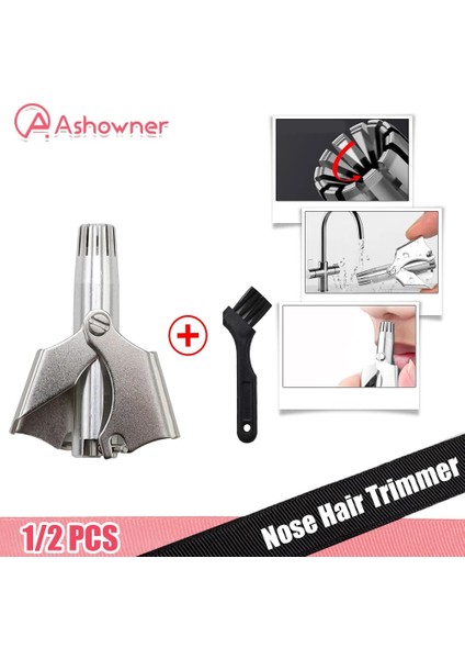 Yeşil Erkekler İçin Paslanmaz Çelik Manuel Burun Kulak Tüy Temizleme Aleti (Yurt Dışından) indirimleri