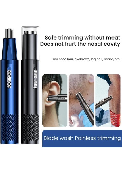 Mavi Stil Güncellenmiş Elektrikli Tıraş Burun Kulak Düzeltici Güvenli Yüz Bakımı Şarj Edilebilir Burun Kılı Düzeltici Erkekler Için Tıraş Epilasyon Jilet Sakal (Yurt Dışından) indirimleri