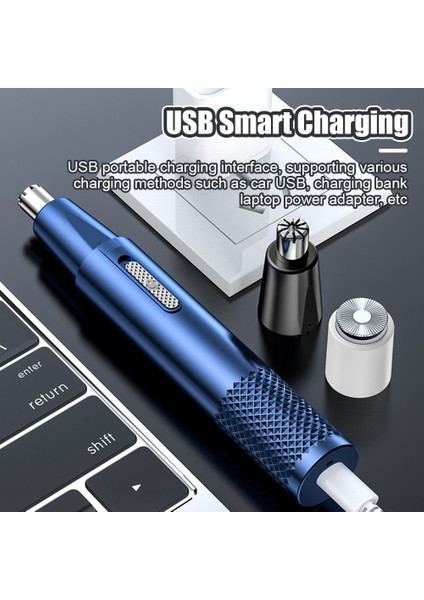 Siyah Stil Mini Elektrikli Burun Saç Düzeltici Erkek Burun ve Kulak Sökücü Otomatik Yıkanabilir Elektrikli Tıraş Aletleri USB Şarj Edilebilir (Yurt Dışından) modelleri