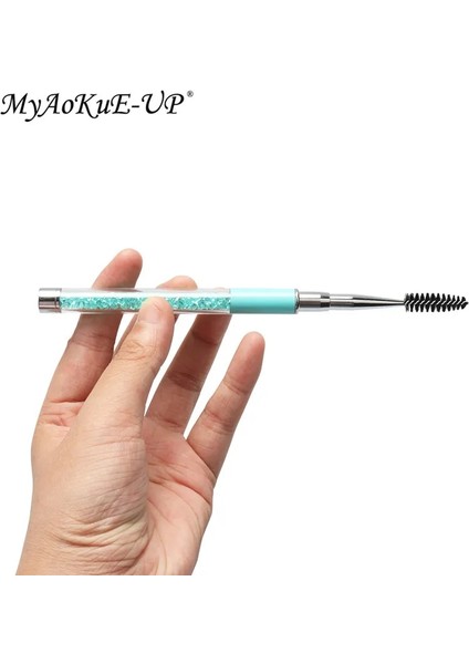 Mor Kırmızı Taklidi Kirpik Fırçası Yeniden Kullanılabilir Kirpik Fırçaları Maskara Değnek Aplikatör Kirpik Uzatma Makyaj Aracı (Yurt Dışından) fırsatları