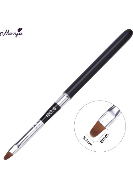Siyah No.6 Altın Gümüş Metal Saplı Dudak Parlatıcısı Makyaj Fırçası Taşınabilir Geri Çekilebilir Ayarlanabilir Ruj Fırçası Koruma Kapağı ile Kozmetik Aracı (Yurt Dışından)
