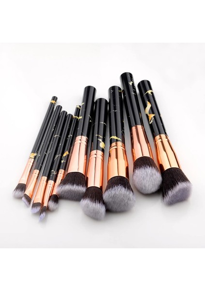 Sektör 10'lu Altın Fld Makyaj Fırça Seti Kozmetik Pudra Göz Farı Fondöten Allık Karıştırma Güzellik Makyajı Brochas Maquillaje Kıt (Yurt Dışından)