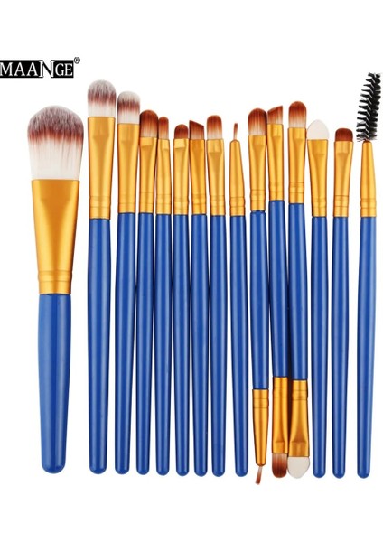 Lanj Maange Pro Adet Makyaj Fırçaları Seti Göz Farı Fondöten Pudra Eyeliner Kirpik Dudak Makyaj Fırçası Kozmetik Güzellik Aracı Kiti (Yurt Dışından)