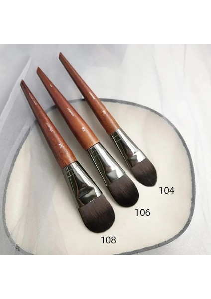 MUF242-218-228-208 Likit Fondöten Fırçası Bb Krem Blender Kapatıcı Fondöten Likit Fırça Büyük Düz Fondöten Fırçası Makyaj Aletleri #muf (Yurt Dışından)