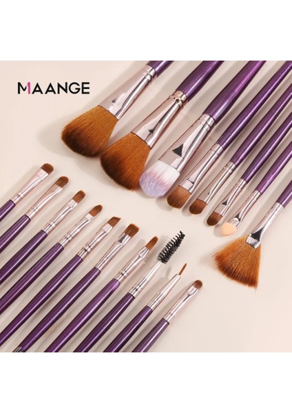 Çikolata Maange Profesyonel Osmetic Makyaj Fırçası Fondöten Göz Farı Dudak Makyaj Göz Fırçaları Seti Kiti Pinceaux Maquillage (Yurt Dışından) modelleri