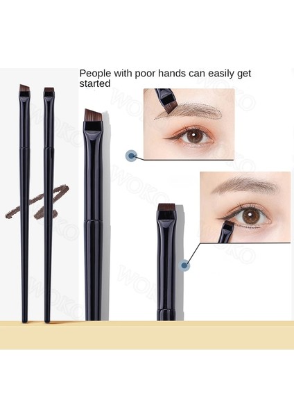 4 Adet Kaş Kontur Fırçası Kaş Eyeliner Fırçası Profesyonel Küçük Açılı Kaş Fırçası Yüksek Li Makyaj Fırça Araçları A101 (Yurt Dışından)
