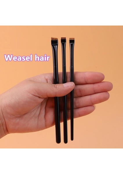 Gelincik Saçı Açılı Kaş Kontur Fırçası Kaş Eyeliner Fırçası Profesyonel Küçük Açılı Kaş Fırçası Yüksek Li Makyaj Fırça Araçları A101 (Yurt Dışından)