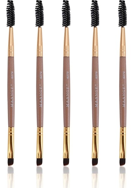 HD104 Profesyonel Siyah Kaş Eğimli Düz Açılı Fırça Makyaj Aracı Ahşap Kutup Eyeliner Göz Farı Göz Kaş Kadın Kozmetik (Yurt Dışından)