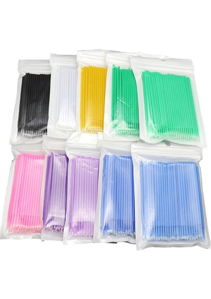 50 Adet Açık Yeşil Pcsbag Tek Kullanımlık Kirpik Fırçası (Yurt Dışından)