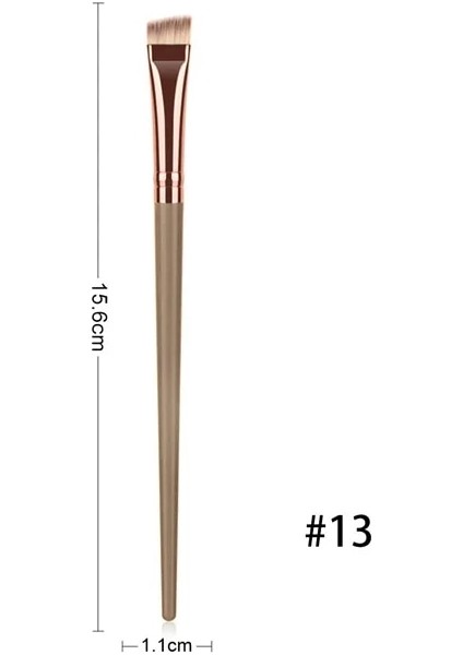 NO13 Kahverengikaş Makyaj Brugle Fondöten Pudra Allık Kapatıcı Fosforlu Kaş Göz Farı Makyaj Fırçaları Seti Kozmetik Aracı (Yurt Dışından)