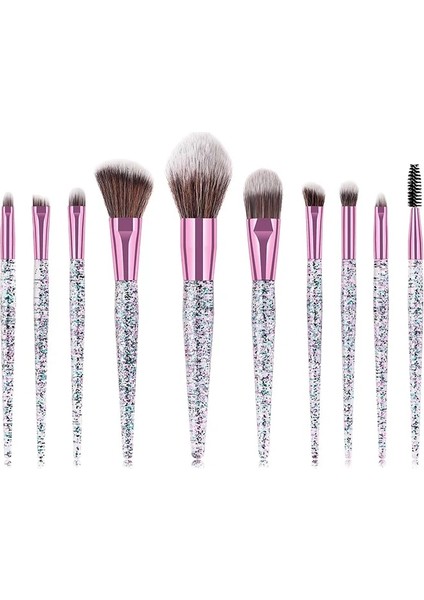 Sarı Moda Makyaj Fırça Seti Glitter Y Kristal Fondöten Karıştırma Güç Kontur Yüz Kozmetik Güzellik Makyaj Alet Seti (Yurt Dışından) fırsatları