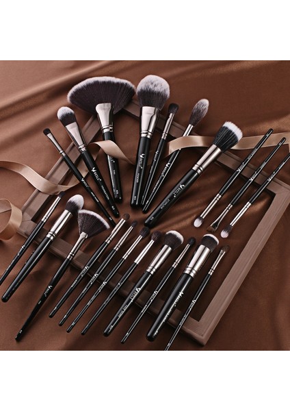 BX-E18 Adet Beılı Lüks Siyah Profesyonel Makyaj Fırça Seti Büyük Toz Makyaj Fırçaları Fondöten Doğal Karıştırma Pinceaux De Maquillage (Yurt Dışından) indirimleri