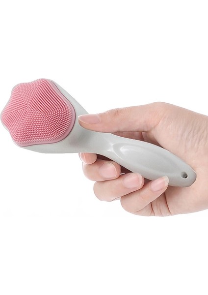 gr Tarzı Sevimli Silikon Yüz Scrubber Manuel Yüz Derin Temizleme Fırçası Makyaj Temizleme Siyah Nokta Gözenek Peeling Aracı (Yurt Dışından) fırsatları