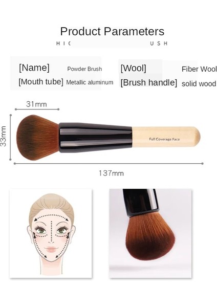 BB01 Makyaj Pudra Fondöten Allık Fırçası Mineral Pudra Fondöten Fırçası Blender Yoğun Tam Kapsama Yüz Fondöten Fırçası Aracı (Yurt Dışından)