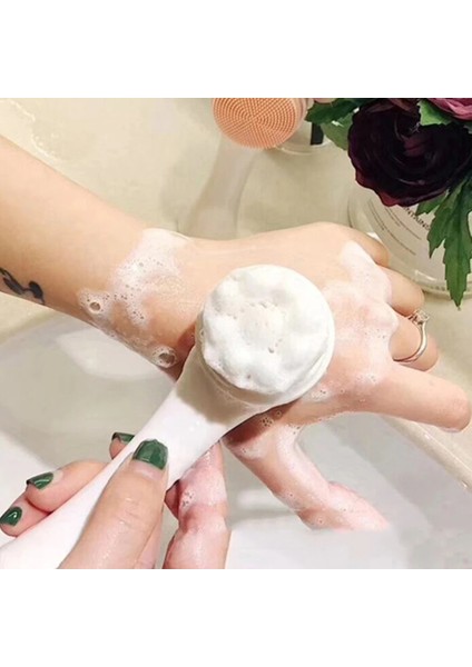 Bir Stil Taşınabilir 3D Titreşim Masajı Cilt Scrubber Çift Taraflı Silikon Gözenek Temizleyici (Yurt Dışından) fiyatları