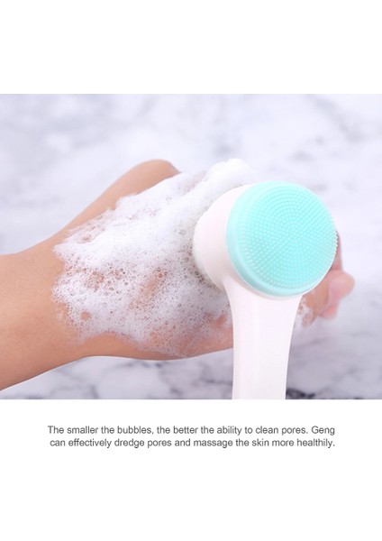 Bir Stil Taşınabilir 3D Titreşim Masajı Cilt Scrubber Çift Taraflı Silikon Gözenek Temizleyici (Yurt Dışından) modelleri