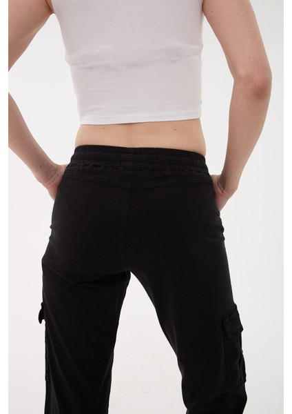 Yüksek Bel Regular Fit Jogger Kargo Pantolon Pantolon 24Y0311K1 indirimleri