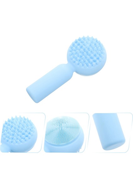 Pembe Tarzı Silikon Yüz Fırçası Fırçalar Yıkama Temizleme Peeling Silika Jel Exfoliator Mrubber Yüz (Yurt Dışından) fırsatları