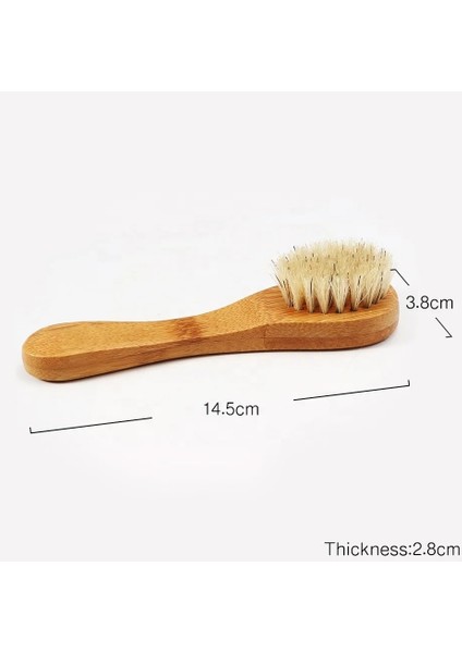 Pembe Tarzı Sdotter 1 Adet Doğal Yüz Fırça Kılları Peeling Yüz Fırçaları Ahşap Kadın Erkek Cilt Bakımı Kuru Vücut Fırçası Masaj Scrubber Çok (Yurt Dışından)
