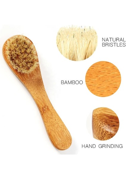 Pembe Tarzı Sdotter 1 Adet Doğal Yüz Fırça Kılları Peeling Yüz Fırçaları Ahşap Kadın Erkek Cilt Bakımı Kuru Vücut Fırçası Masaj Scrubber Çok (Yurt Dışından) fiyatları