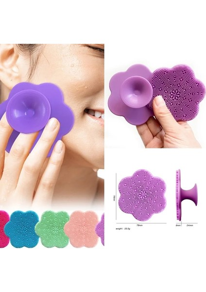 A7 Tarzı Yüz Temizleme Fırçası Silikon Fırça Yüz Peeling Yüz Temizleyici Masaj Fırçası Yüz Yıkama Köpüğü Fırçalama Kadın Güzellik Aracı (Yurt Dışından)