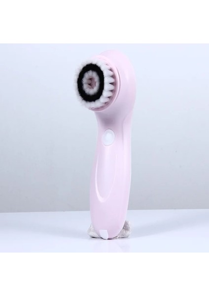 Pembe Tarzı 3 In 1 Elektrikli Yüz Temizleme Fırçası Silikon Döner Yüz Fırçası Derin Temizlik Cilt Peeling Su Geçirmez Yüz Masajı (Yurt Dışından)