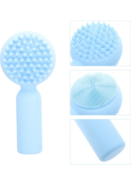 Gök Mavisi Tarzı Silikon Yüz Fırçası Yüz Scrubber Kadın Yıkama Pul Pul Temizleyici Peeling Temizleme (Yurt Dışından)
