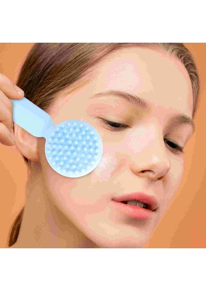Gök Mavisi Tarzı Silikon Yüz Temizleme Fırçası Peeling Scrubber Gözenekler 11X5CM Fırçalar Pembe Silika Jel Miss (Yurt Dışından) indirimleri