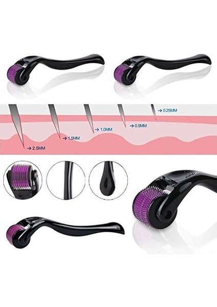 0,25 mm Stili 540 Derma Silindiri Saf Mikro Iğneleme Iğneleri Yüz Için Uzunluk Titanyum Dermoroller Mikroniddle Silindiri (Yurt Dışından) fırsatları