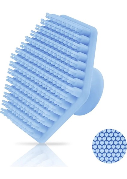 Mavi Stil Erkekler Yüz Temizleme Fırçası Scrubber Silikon Minyatür Yüz Derin Temiz Tıraş Masaj Yüz Tahta Fırçası Yüz Temizleyici (Yurt Dışından)
