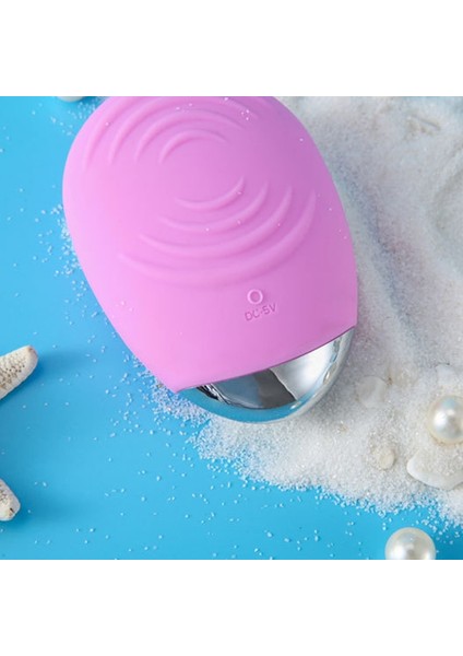 Mavi Stil Şarj Edilebilir Elektrikli Silikon Titreşimli Derin Temizlik Masajı Su Geçirmez USB Nazik Peeling Yüz Temizleyici Fırça Hediyeler (Yurt Dışından) indirimleri