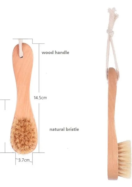 Beyaz Stil Doğal Kıllar Ahşap Yüz Temizleme Fırçası Ahşap Saplı Yüz Temizleyici Siyah Nokta Burun Scrubber Peeling Yüz Cilt Bakımı (Yurt Dışından) indirimleri