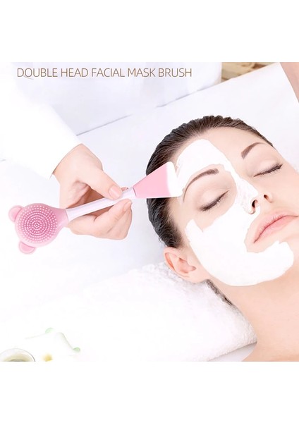 Re Tarzı Silikon Yüz Maskesi Fırça Jel Yüz Maskesi Dıy Çift Kafa Fırça Çok Fonksiyonlu Temizleme Yüz Güzellik Sopa Cilt Yüz Bakımı Araçları (Yurt Dışından) modelleri