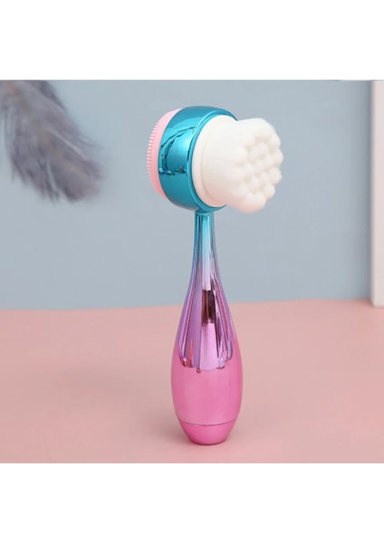 Pembe Tarzı Temizleme ve Peeling Için Yüz Temizleyici Bru Siyah Nokta Temizleme Için Yumuşak Kıllı 3D Manuel Yüz Temizleme Fırçası (Yurt Dışından)