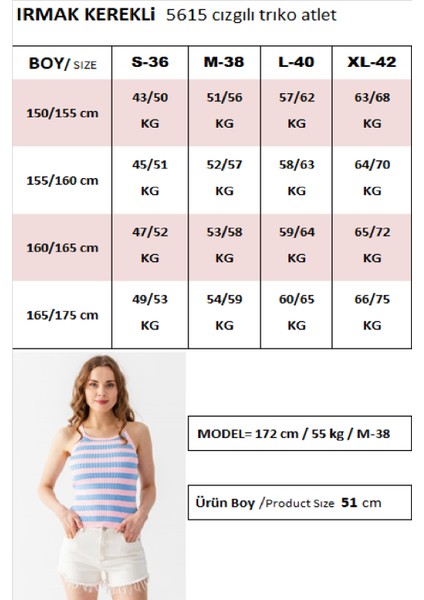 Çizgili Triko Atlet Bluz 5615 fırsatları