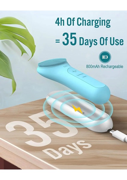 Mavi Stil Yüz Temizleme Fırçası, Temizleme ve Peeling Için Şarj Edilebilir Yüz Fırçaları, Elektrikli Yüz Scrubber Temizleme Fırçası (Yurt Dışından) fırsatları