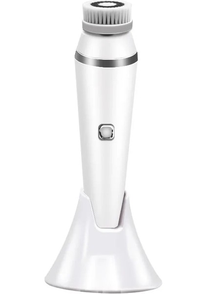 Yeşil Stil 4 In 1 Yüz Temizleme Fırçası Şarj Edilebilir Elektrikli Su Geçirmez Onic Peeling Yüz Scrubber Fırça Seti Cilt Bakım Makinesi (Yurt Dışından)